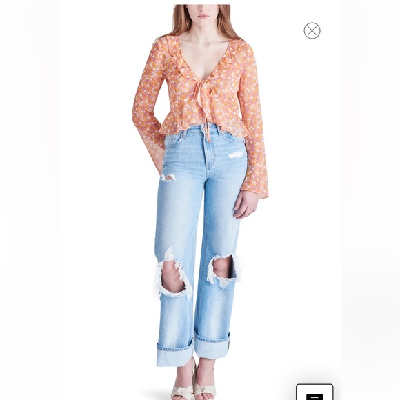 Steve Madden Floral Blouse - Picture 5 of 11